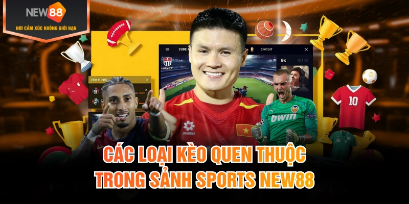 Các loại kèo quen thuộc trong sảnh Sports New88